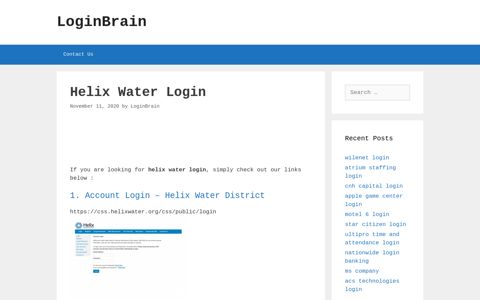 Helix Water Account Login - Helix Water District - LoginBrain