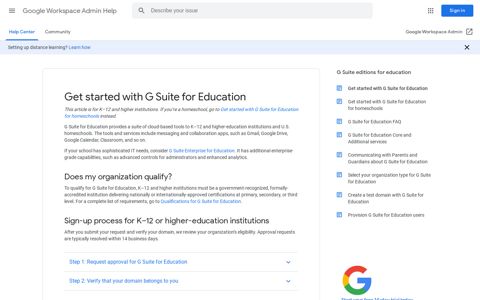 Get started with G Suite for Education - Google Workspace ...