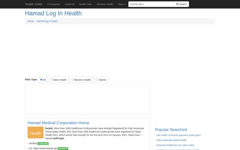 Hamad Log In Health - Health Golds