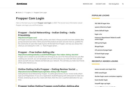 Fropper Com Login ❤️ One Click Access - iLoveLogin
