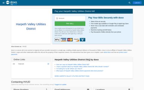 Harpeth Valley Utilities District (HVUD) | Pay Your Bill Online ...
