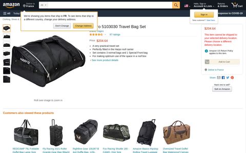 Hapro 5103030 Travel Bag Set: Automotive - Amazon.com