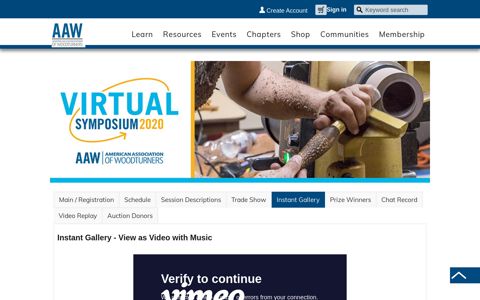 2020 Virtual Symposium - Homepage - Instant Gallery