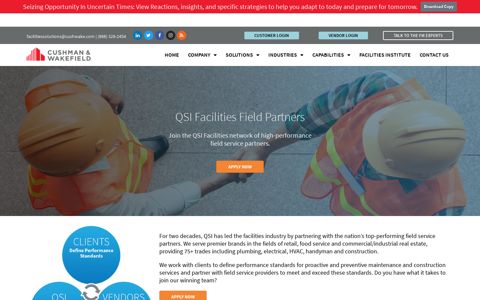 Field Partners – Cushman & Wakefield (formerly QSI Facilities ...