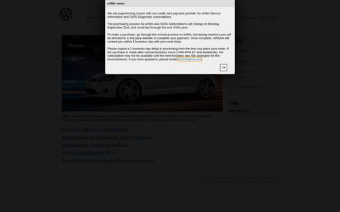 erWin Online | Volkswagen of America | erWin Online