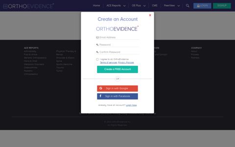 Log in - Orthoevidence
