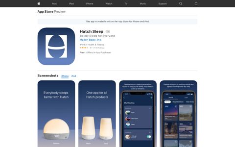 ‎Hatch Sleep on the App Store