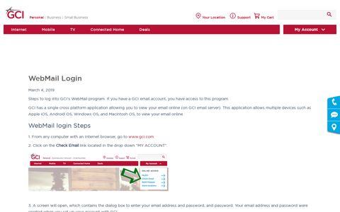 Webmail Login | GCI Support