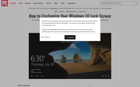 How to Customize Your Windows 10 Lock Screen | PCMag