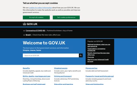 Welcome to GOV.UK