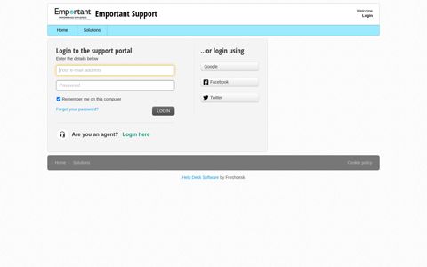 Login - Emportant Support