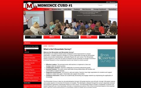 What is the 5 Essentials Survey? - Momence CUSD 1