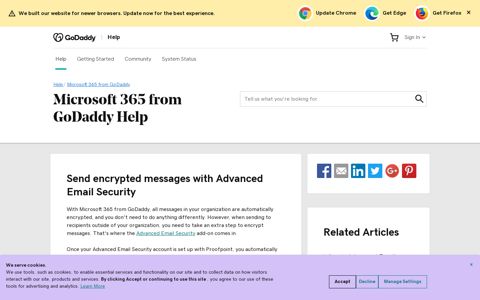 Send encrypted messages with Advanced Email ... - GoDaddy