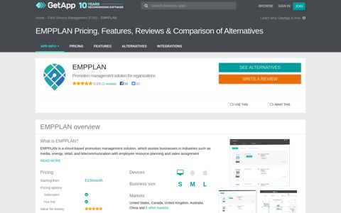 EMPPLAN Pricing, Features, Reviews & Comparison of ...