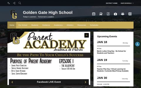 Golden Gate High / Titans Homepage
