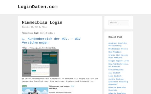 Himmelblau Login - LoginDaten.com