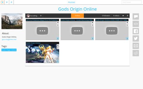 Gods Origin Online - Huzzaz