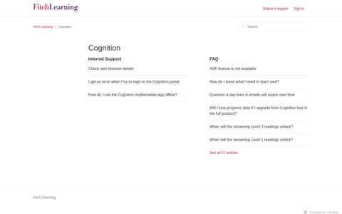 Cognition – Fitch Learning