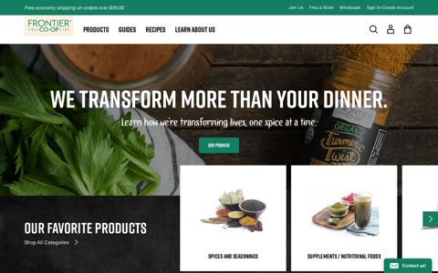 Frontier Co-op: Sustainable Spices, Herbs & Teas