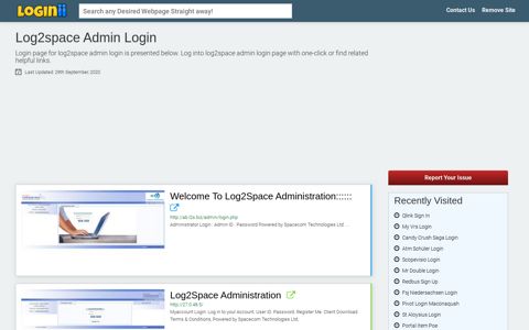 Log2space Admin Login - Straight Path to Any Login Page!
