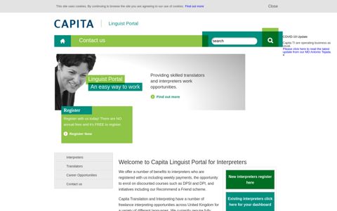 Capita Linguist Portal for Interpreters - Capita Translation and ...