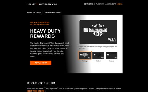 Harley-Davidson® Visa Credit Card from U.S. Bank ...