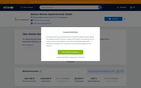 Elektro Reiners Systemtechnik GmbH in Ganderkesee auf wlw ...