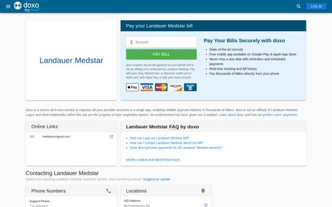 Landauer Medstar | Pay Your Bill Online | doxo.com