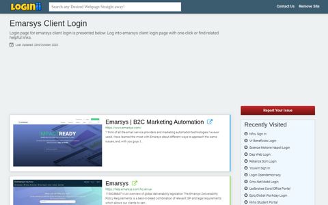 Emarsys Client Login | Accedi Emarsys Client - Loginii.com