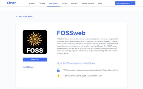 FOSSweb - Clever application gallery | Clever