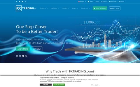 FXTRADING.com - FX Trading Broker Platform | Forex Trading