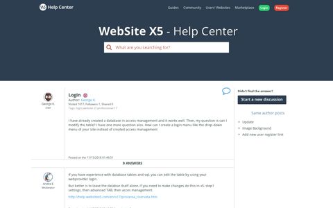 Login - WebSite X5 Help Center