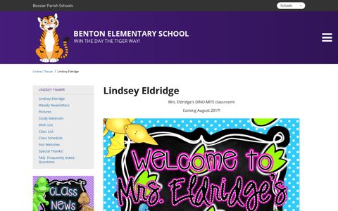 Lindsey Eldridge - Benton Elementary School - Bossier Parish ...
