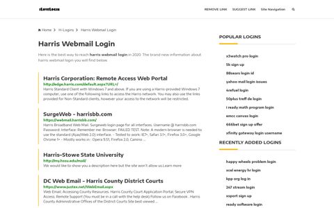 Harris Webmail Login ❤️ One Click Access - iLoveLogin