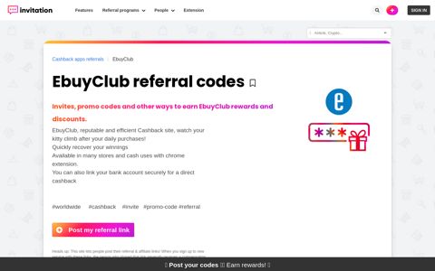 EbuyClub Referrals, Promo Codes, Rewards ••• 5 ...
