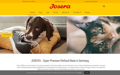 Super Premium Petfood Made in Germany | Josera Petfood ...