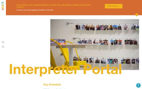 Interpreter Portal - LUNA Language Services