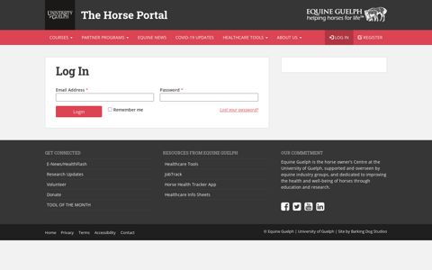Log In – The Horse Portal