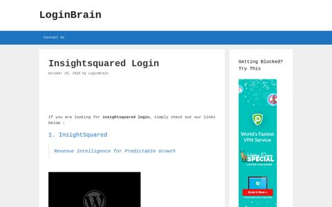 insightsquared login - LoginBrain