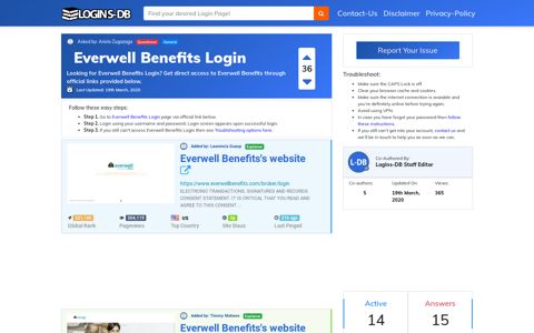 Everwell Benefits Login - Logins-DB
