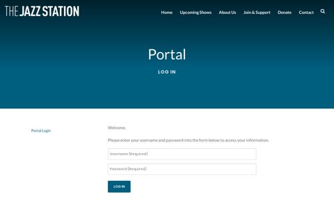 Willamette Jazz Society : Portal : Portal Login - The Jazz Station