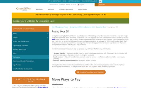 Paying Your Bill – Georgetown Utilities & Customer Care