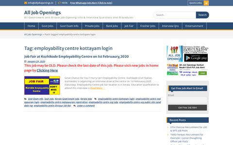 employability centre kottayam login Archives - All Job Openings