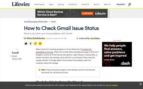 How to Check If Your Gmail Is Working - Lifewire