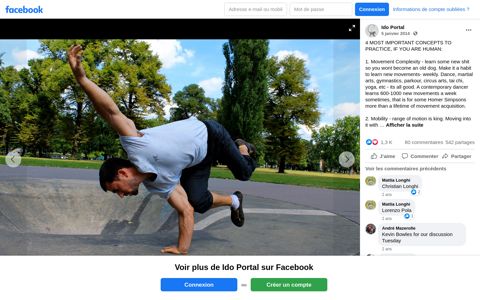 Ido Portal - Facebook