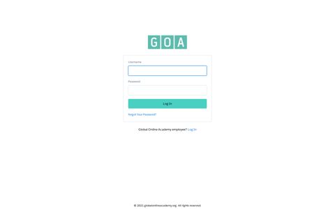 Login | GOA Site Director Portal