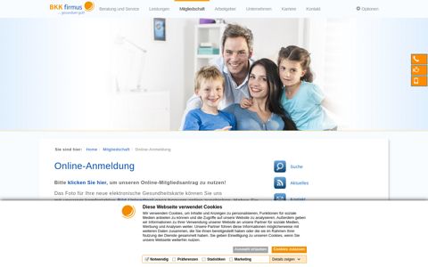 Online-Anmeldung - BKK firmus