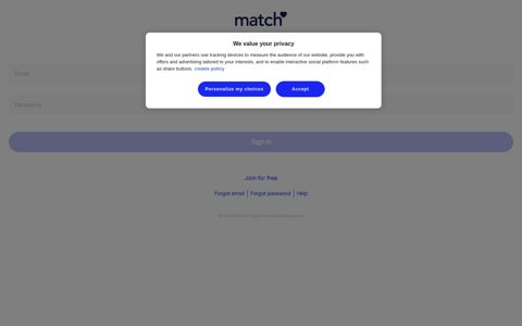 Match® | Login | The Leading Online Dating Site - Match.com