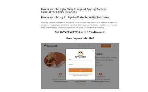Hoverwatch Login | Get 15% Off Today!
