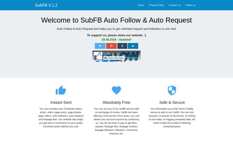 SubFb.Us | Facebook Auto Followers - Auto Request - Auto ...
